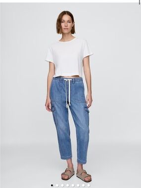 GAP Denim Easy Cargo Joggers